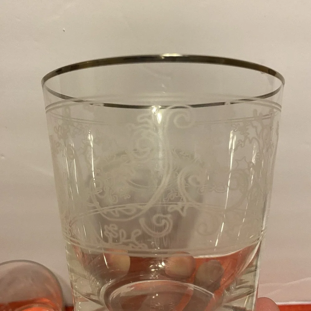Set Of 4 Mikasa Tyler Florence Chef's White DOUBLE OLD FASHIONED Glasses Whiskey